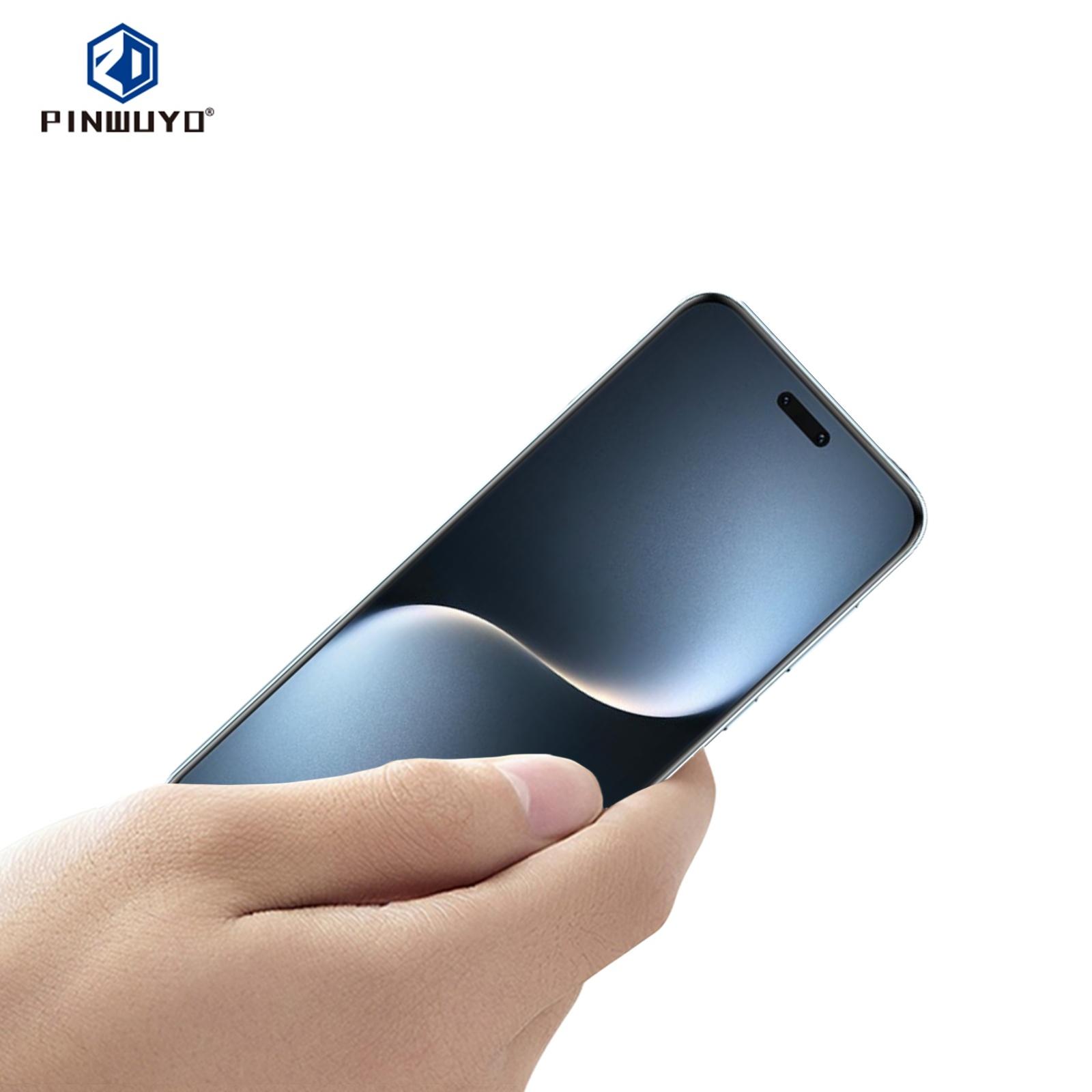 

For Honor Magic7 Pro 5G Screen Protector PINWUYO 3D Hot Bending Tempered Glass Film Black