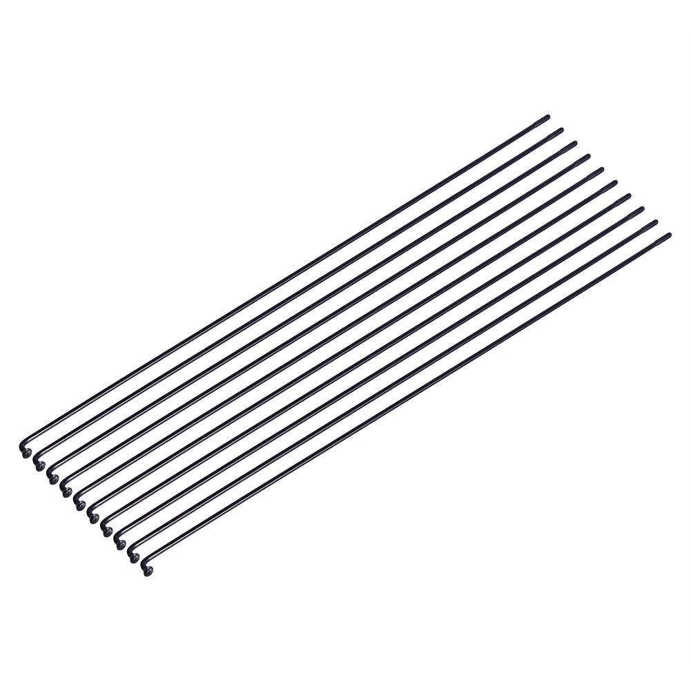 36Pcs Set Steel Mountain Bike Bicycle Spokes W  Nipples Black 259mm