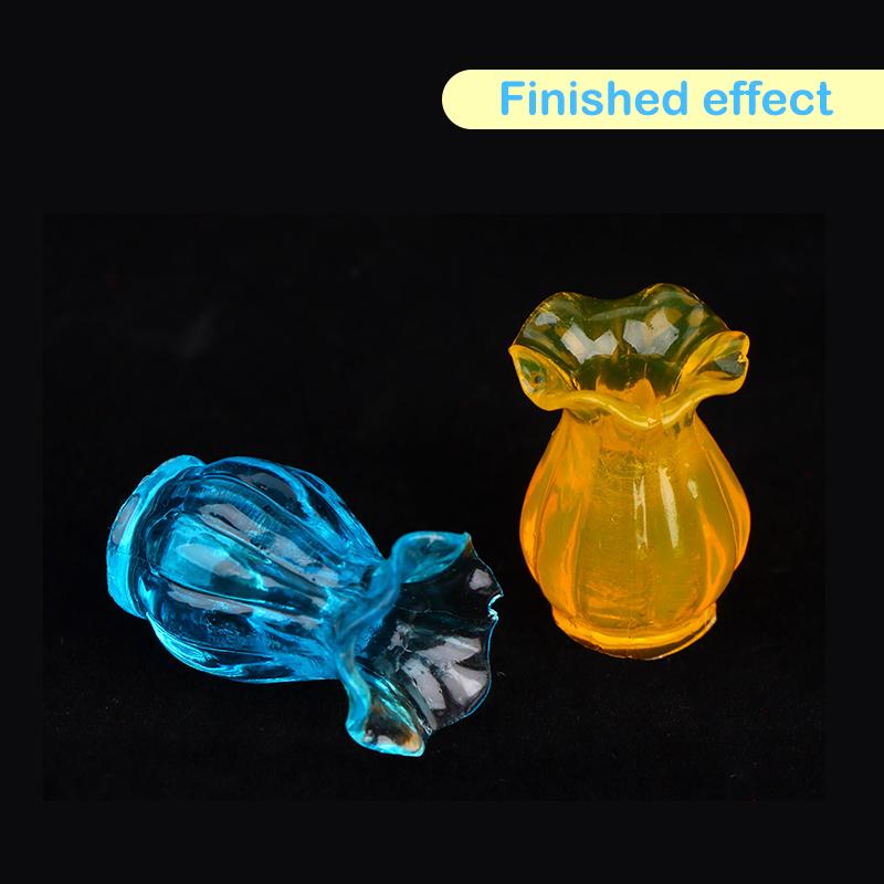 Mini Mold 1:12 Dollhouse Miniature Vase Flower Arrangement Diy Silicone Mold Doll House Home Decor(Only Mold)