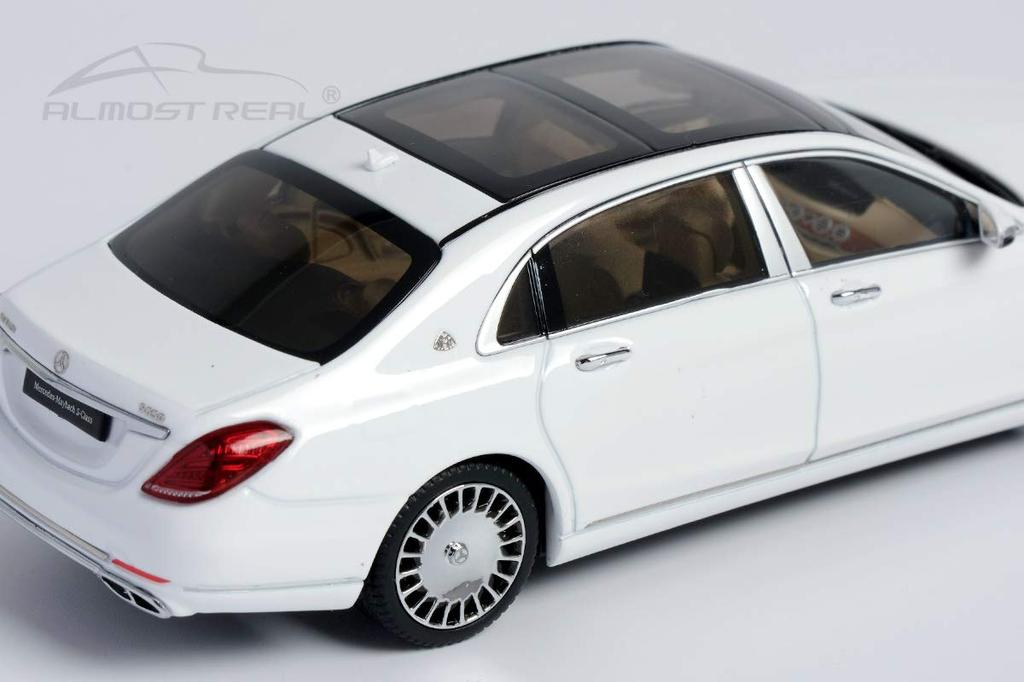 Almost Real 2019 Diamond White Scale Complete Diecast Car Mercedes-Maybach S-Class - - 1/43 (Product Number 420111)