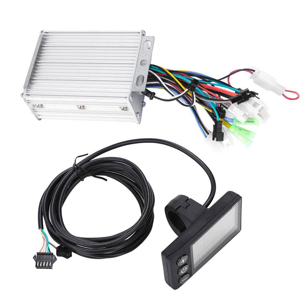 Waterproof LCD Display Panel Electric Bicycle E Bike Scooter Brushless Controller Kit(450W24V )