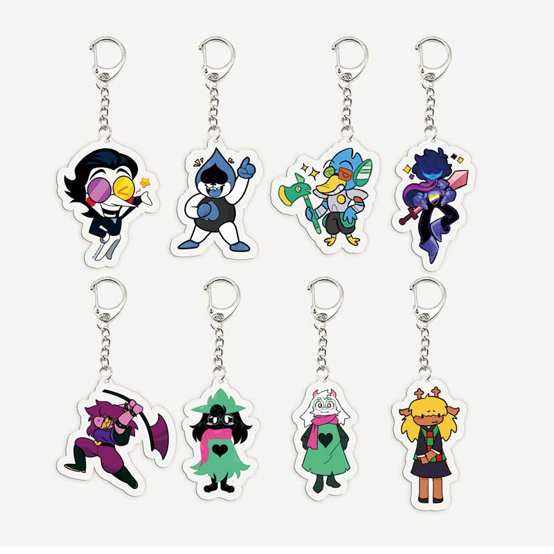 Popolare Gioco Deltarune Spamton Susie Ralsei Meme Portachiavi per Accessori Borsa Noelle Spamton Portachiavi Regali per Fan Amici Gamer