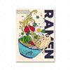 Funny Cartoon Japanese Food Wall Art Prints Ramen Noodles Poster Kitchen Art Canvas Painting Pictures For Living Room Home Decor