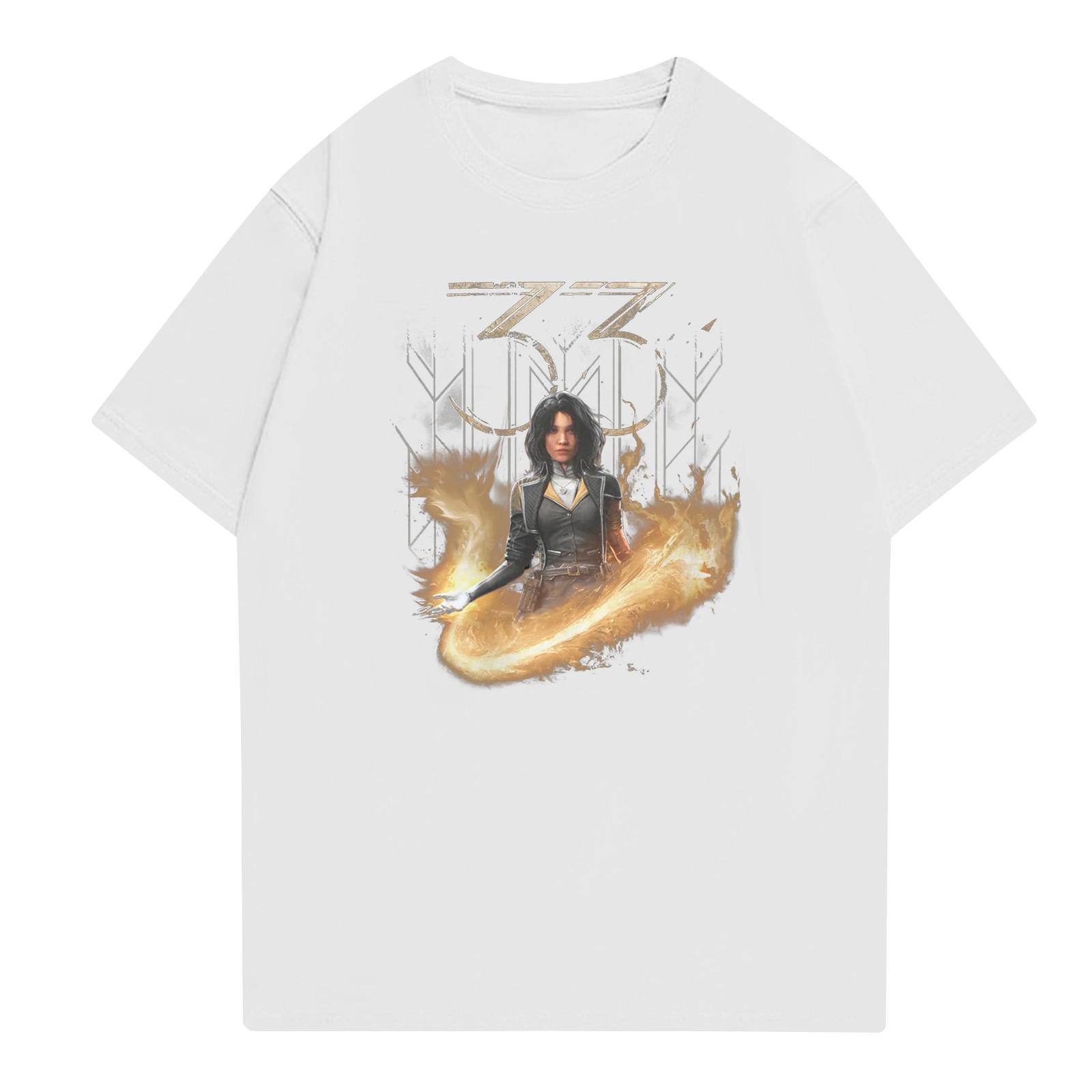 

Модные топы Aldult с круглым вырезом и коротким рукавом для работы, принтованные топы для лета XL белый