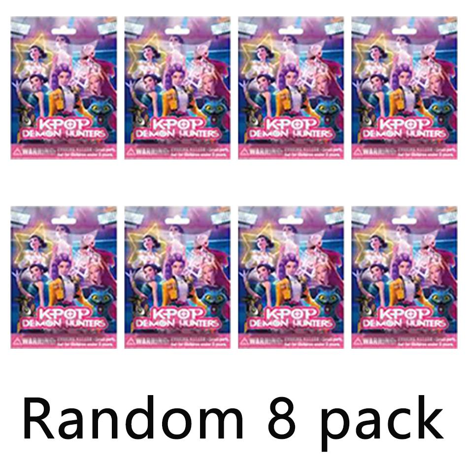 NEW 1-24pcs/Set Kpop Demon Hunters Action Figure Toy Derpys Tiger Rumi Mira Zoey Sussy Figurine Doll Fans Surprise Gift Box