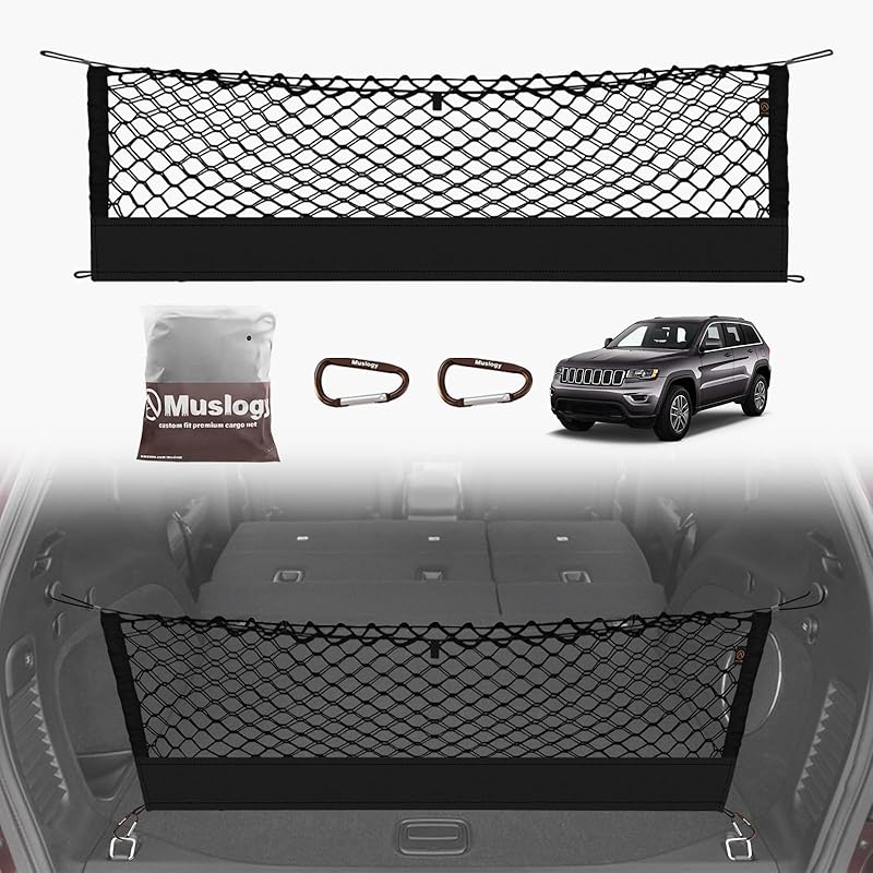 Muslogy Truck Bed Cargo Net Compatible With Honda Ridgeline 2017-2024 2025 Accessories Storage Organizer Pickup Truck Bed Envelope Style Cargo Net