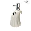 Creative Hand Sanitizer Bottle Ceramic Soap Dispenser Bathroom Large Capacity Pressed Bottle For Halloween Bathroom Decor Hotel