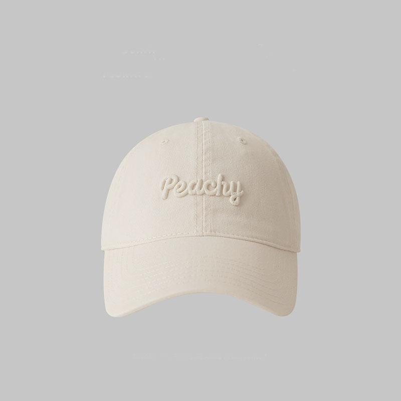 

RICYGVM Letter Embroidery WoUnisex Baseball Hat Korean Girl Sunshade Peaked Cap Soild Color Duck Tongue Caps Cotton Outdoor Visors Adjustable