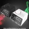 Home Decor Table Clock Alarm Clock Speaker With 2 USB Ports Bluetooth 4.2 Radio LED Digital Alarm Clock