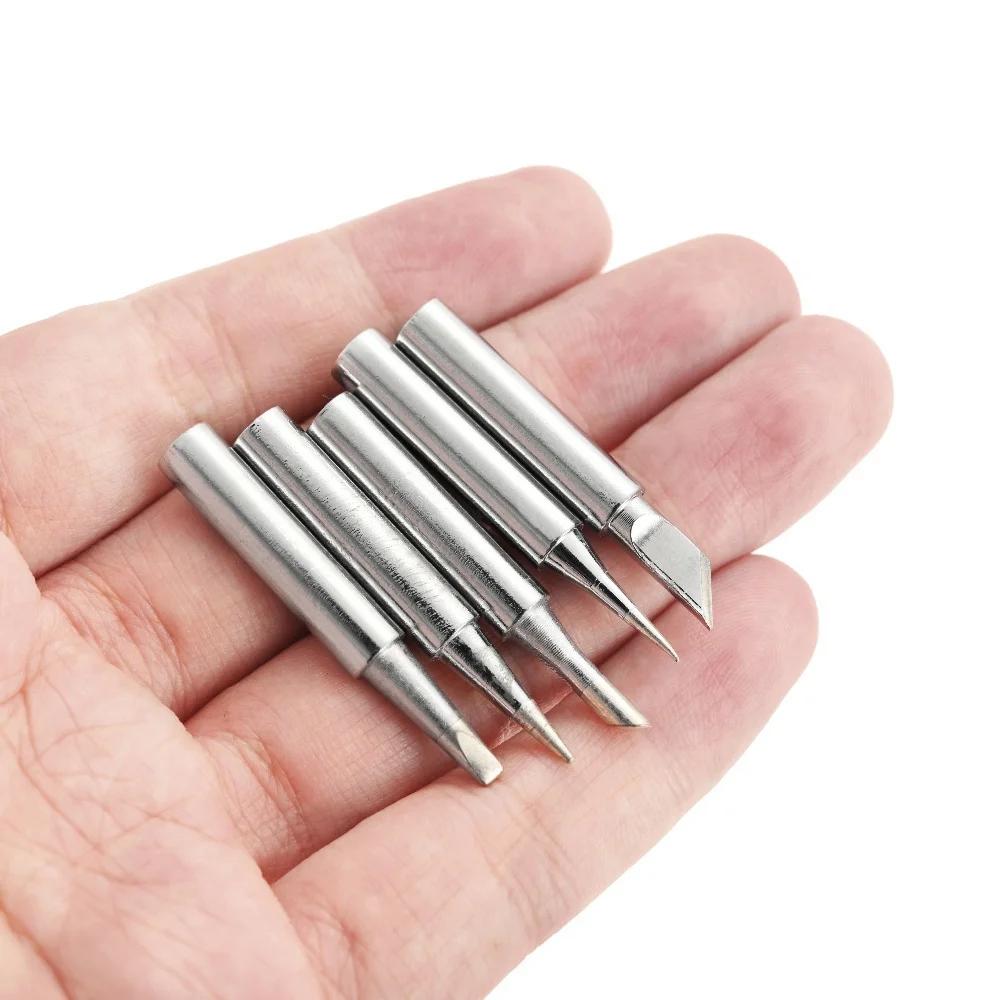 STONEGO Soldering Iron Tips Set 5/10 Pcs DIY Electric Soldering Iron Replacement Tip Repair Tool Accessories
