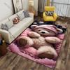 Cozy adorable teddy bear warmth carpet Yoga living room room decor children's crawling mat doormat area rug games mat