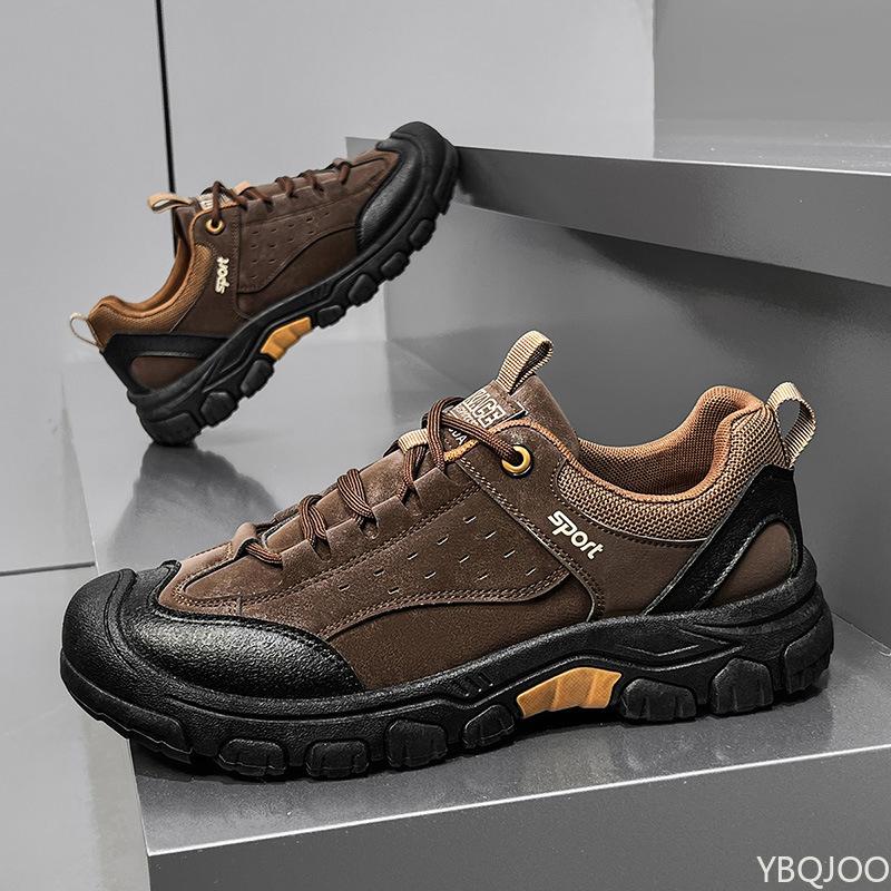 Fashion Leather Breathable Plus Size Men's Shoes New Anti Slip and Wear-resistant Sports Running Vulcanized Casual Single Shoes Sneakers