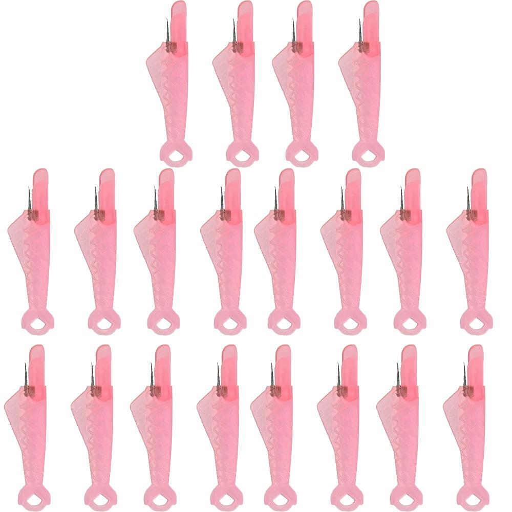 Mini Symaskinsnål Trädare Med Krok Nålinsättningsverktyg Äldre Snabb Automatisk Växlare Hantverksaccessoarer 20 ST