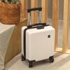 12" Compact Trolley Suitcase – Spring/West Air Travel Combo with Password Lock, Leather Exterior
