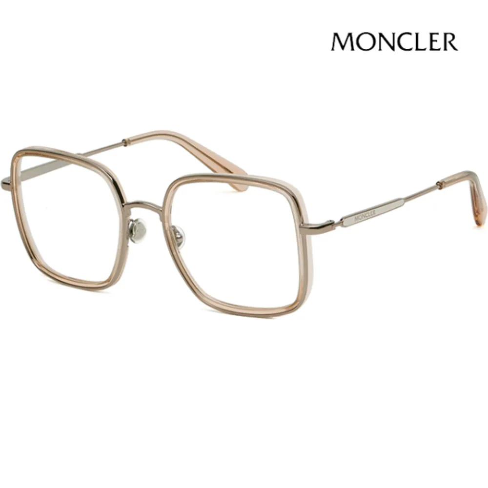 

Moncler Eyeglass Frame ML5154 072 Square Clear Soltex Large Size Metal Frame
