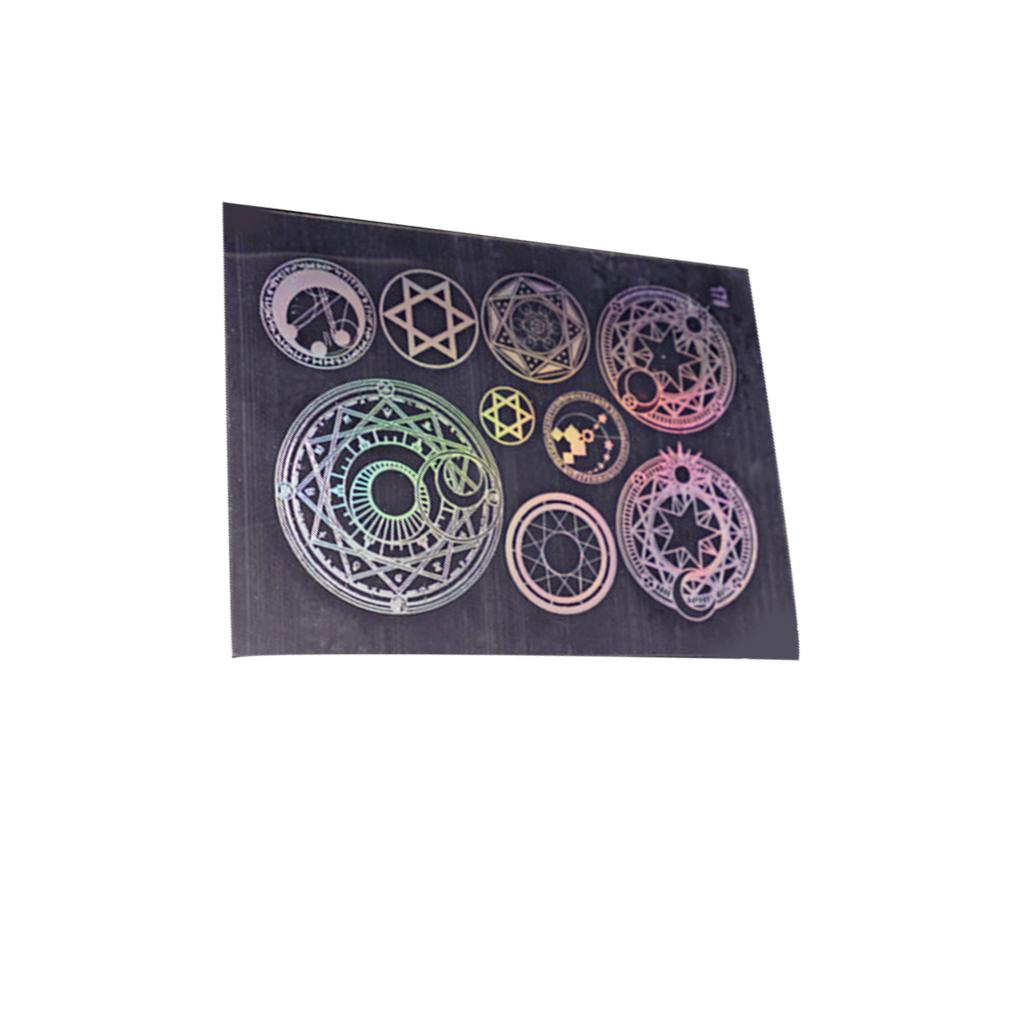 Transparent Stickers with Multiple Pattern DIY Accessory Durable Colorful Crafts Nail Decoration Gift Packaging Multi-Purpose