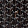 Goyard Grenelle Old Flower Pattern Clamshell Pocket  Canvas and Leather Card Holder and Passport Bag  Unisex  Black/brown