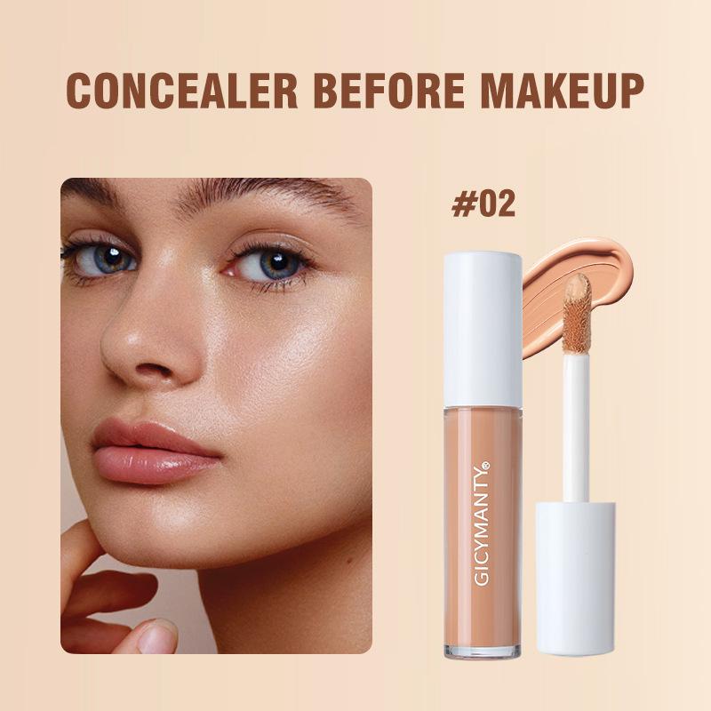 GICYMANTY Long-Lasting Moisturizing Clear Concealer: High Coverage, Non-Creasing, Close-Fitting Makeup.