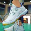 New Table Tennis Shoes Rotating Buckle Badminton Shoes Men's and Women's Outdoor Sports Running Shoes Tennis Training Shoes Carbon Sole