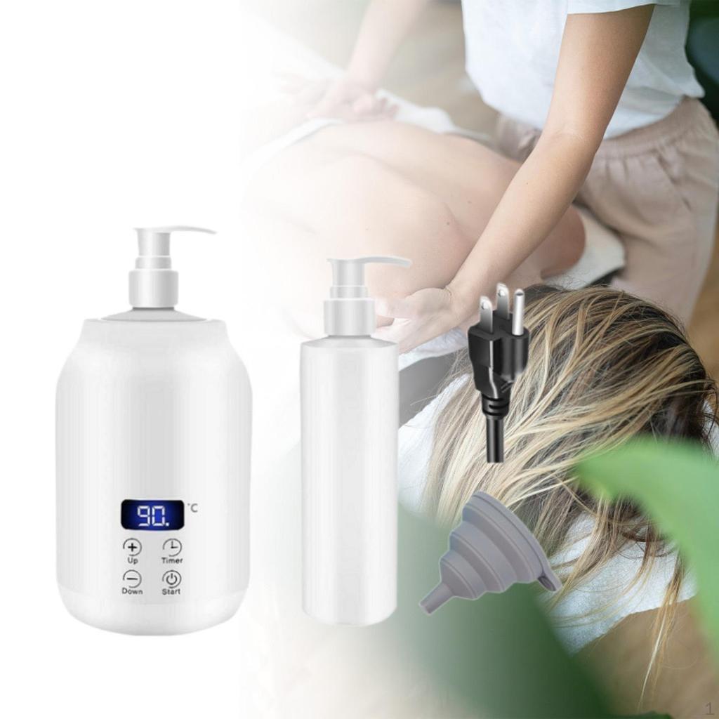 Single Bottle Oil Heater with Bottles Touch Control Key Lotion Warmer White