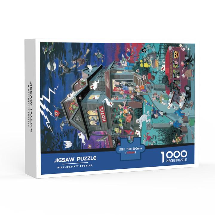 Adult Jigsaw Puzzle - 1000 Pieces, 70x50 CM White Cardboard