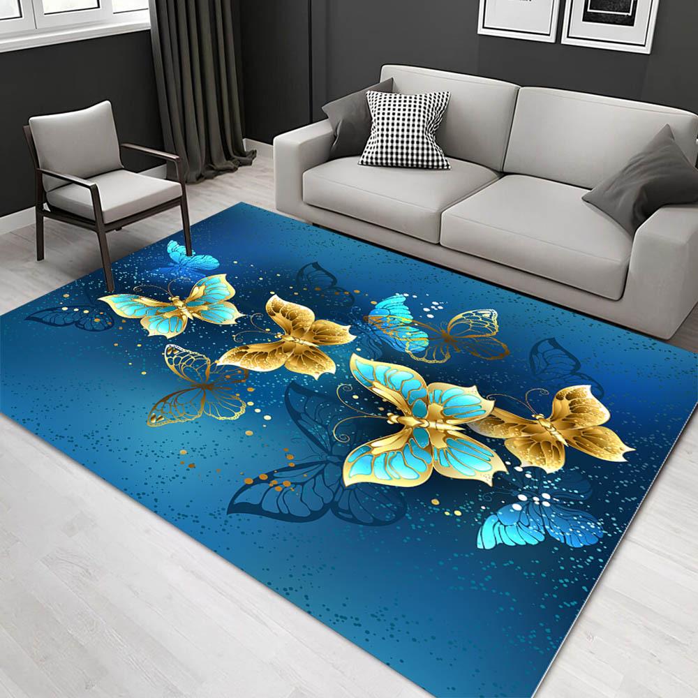 

1pc 1167823499Pattern Carpet, Area Rug For Living Room Bedroom Room Bed Chair Laundry Entryway Corridor Yard Non-slip Outdoor Camping Rug Fl 60cm by 90cm