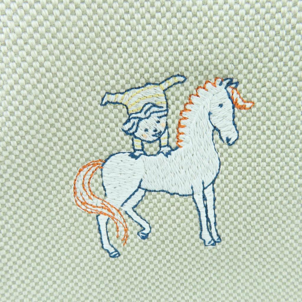 Excellent HERMES Tote Bag Mother's Bag Gabriole cotton Women Used