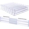 Expandable Drawer Divider Transparent Plastic Bra Cabinet Partition Storage Organizer Wardrobe Tool