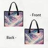 Dreamy Cloud Star Print Ladies Daily Tote Bag Stylish Casual Portable Shopping Shoulder Bag