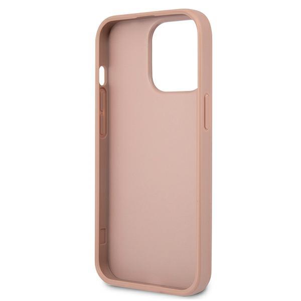 Guess Guhcp13Lpsatlp Iphone 13 Pro/ 13 6,1 Różowy/Pink Hardcase Saffianotriangle Logo