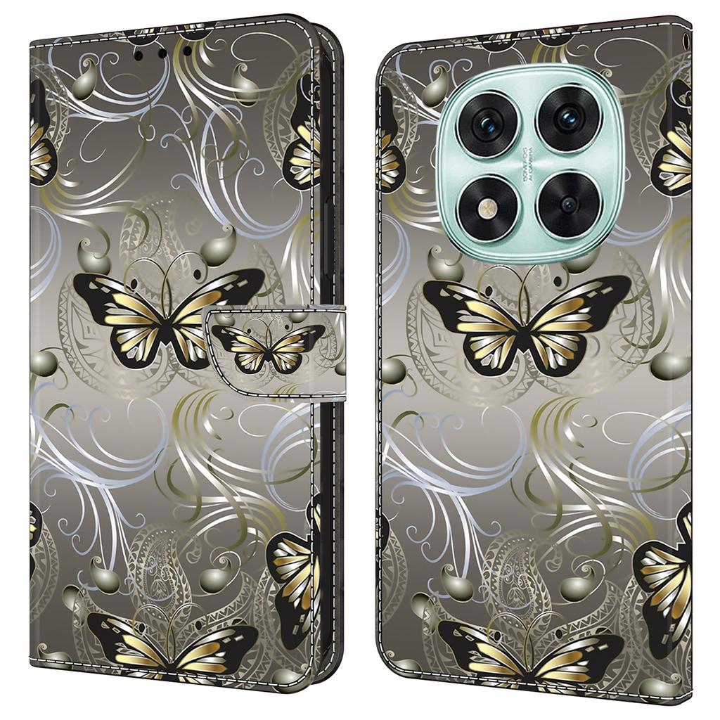 Etui dla Xiaomi Redmi Note 14 Pro 4G Portfel Stojak Wzór Drukowany Skóra PU Klapka Pokrowiec na Telefon