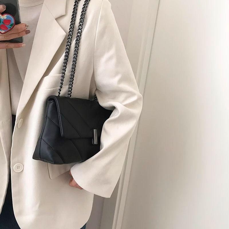 French niche bag women's summer 2025 new trendy fashion diamond chain tote bag versatile ins messenger bag