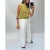Spring New Women's Vest Loose and Idle Thick Needle Sleeveless V-neck Short Knitted Cardigan Top 5802112