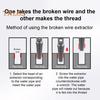 Faucet Broken Thread Extractor High Durability Non-Slip Handle Easy To Use Universal Water Pipe Broken Thread Extractor