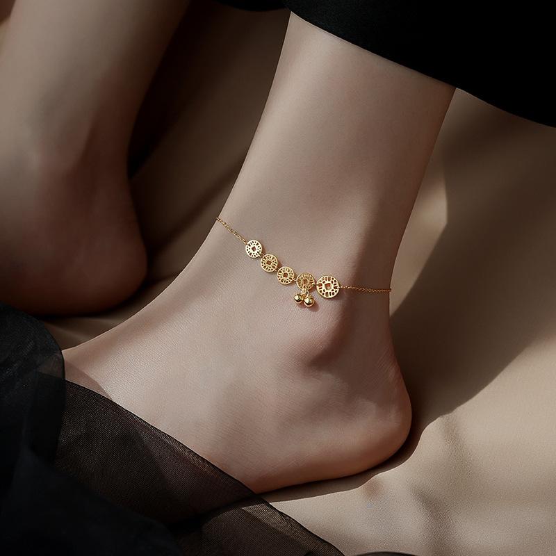 925 Sterling Silver Anklet Dazzling Chain Clear CZ Geometric Elegant For Woman Girl Fashion Jewelry Gift Dropship Wholesale