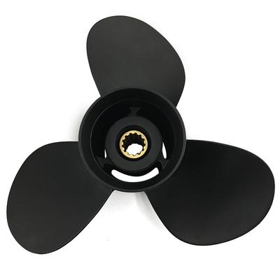 Bootspropeller 11,1 x 13, passend für Tohatsu-Außenbordmotoren 40 PS-60 PS, 3 Blätter, Aluminium, 13 Zähne, OEM-Nr: 3T5B64527-1 11 1/8x13
