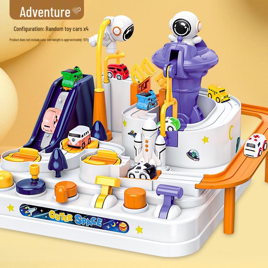 Двухслойное приключение на космической орбите: Детский развивающий трек-набор