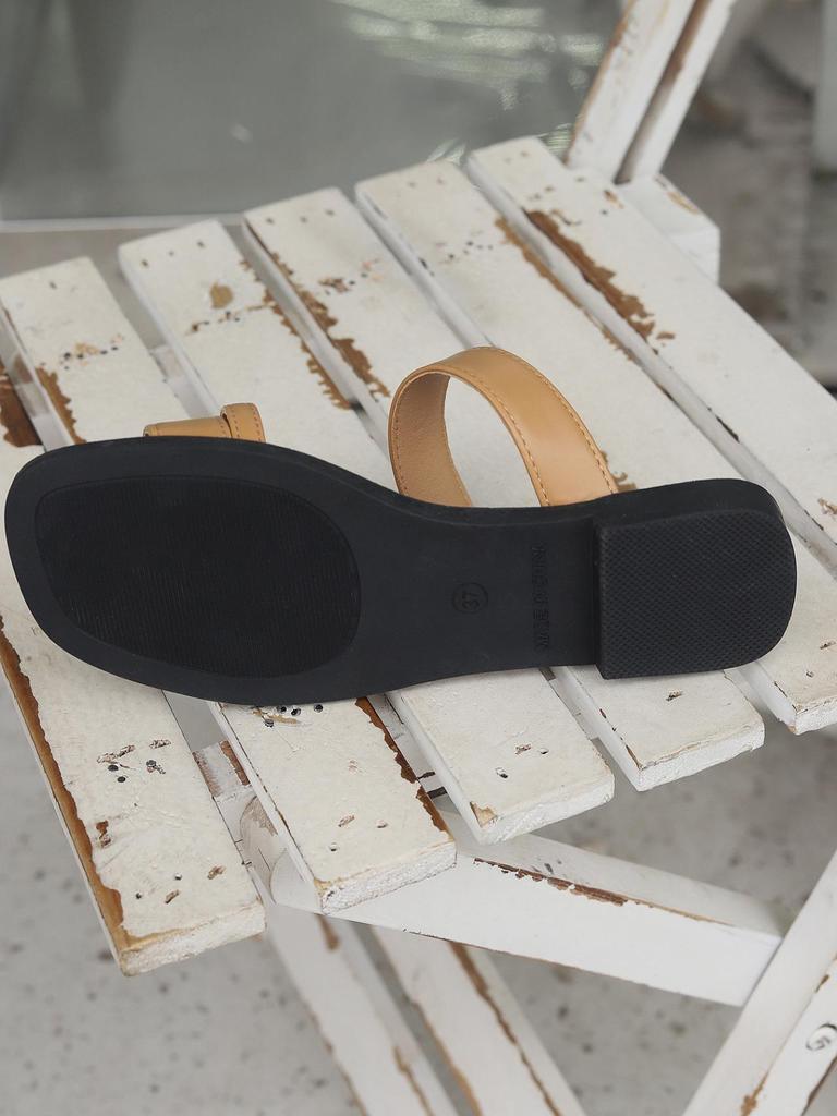 Women's 2024 Retro Square Toe Beach Sandals