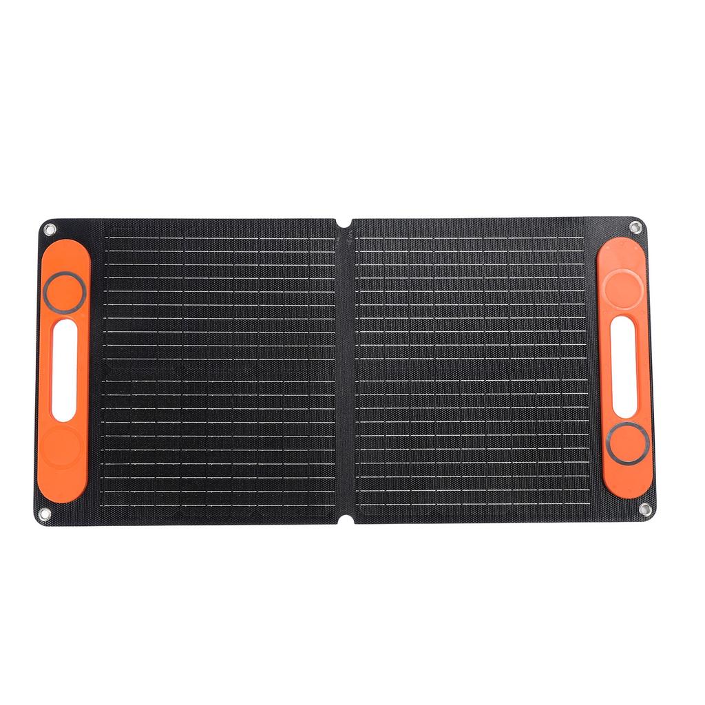 Solarpanel mit Batterieklemme Autoladegerät Tragbar Faltbar 80W Doppel-USB 12VDC Monokristallin