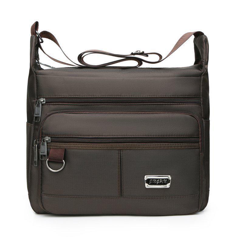 Herren Große Kapazität Mode Wasserdicht Messenger Schultertasche - Oxford Tuch Casual Reiserucksack