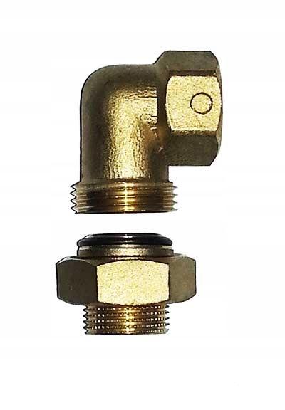 Brass Angle Union 3/8" Gw/Gz Brass