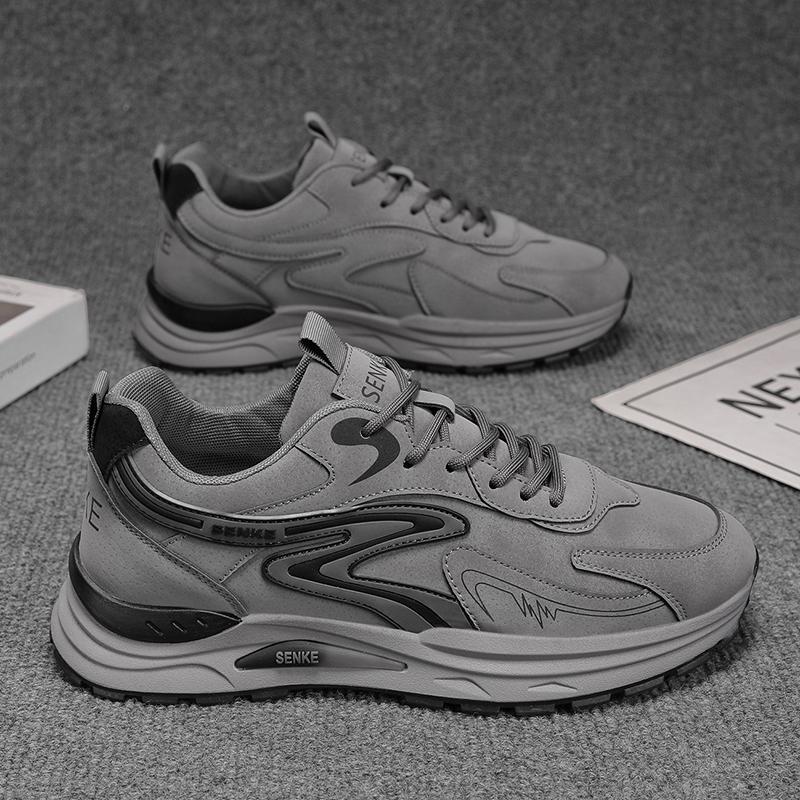 

Мужская мода, повседневная низкая обувь для скейтбординга, удобные кроссовки для мальчиков, студенты, трендовая мягкая подошва, классическая дышащая нескользящая спортивная обувь 44 серый