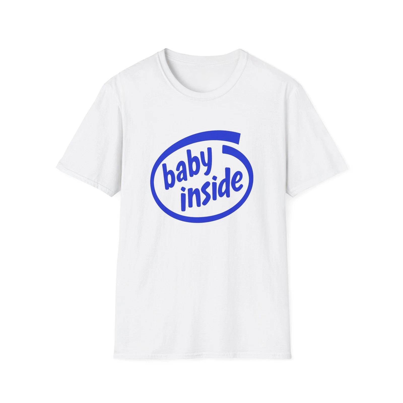 Baby Inside T-Shirt - Funny Pregnancy Announcement Gift, Expecting Parent [...] M