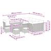Garden Sofa Set 13 pcs Black Poly Rattan