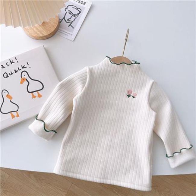 

Модная цельная рубашка из бархата для девочек, зимняя одежда для малышей, универсальная с добавлением бархатного верха, детский толстый и теплый свитер 80 бежевый