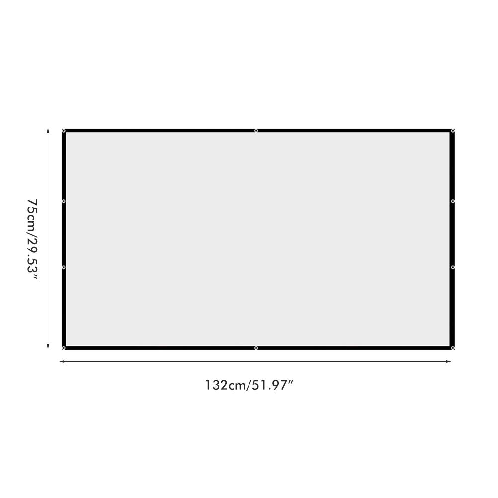 Projector Screen Portable Foldable Projection Screen for Home Theater Camping Indoor Outdoor Projector Movies Screen