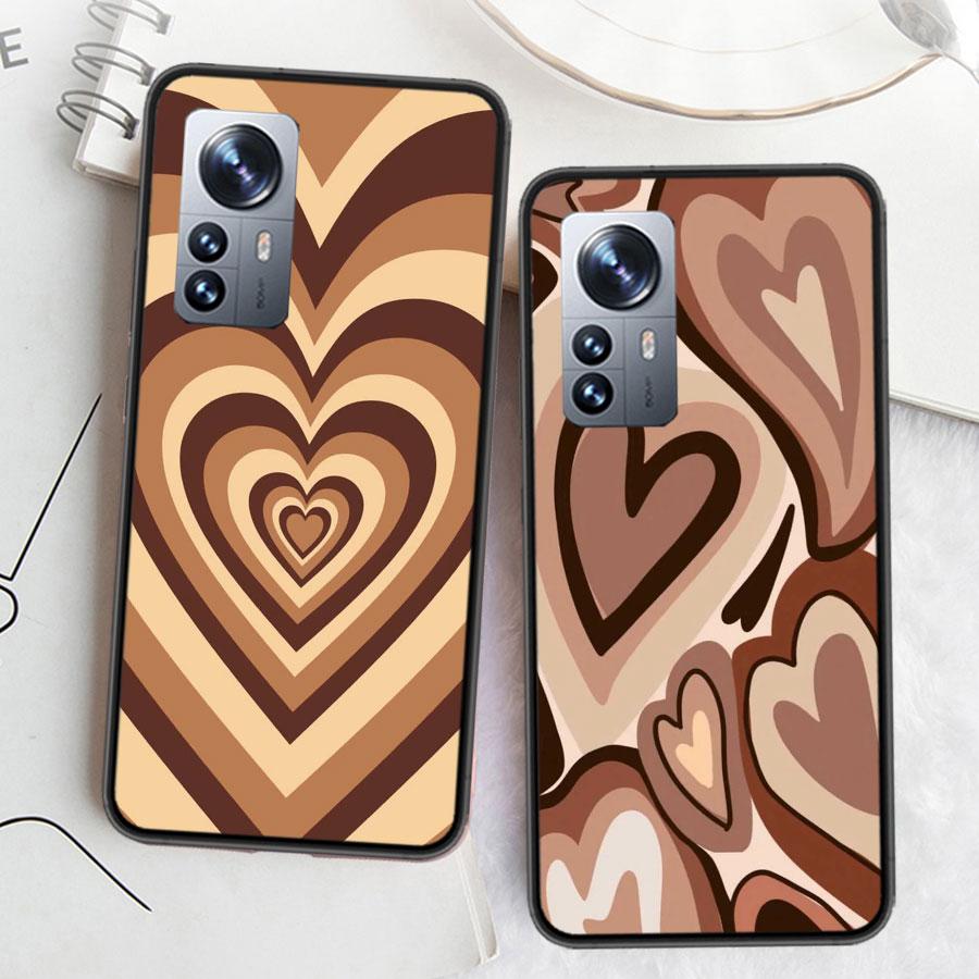 Heart Circle Phone Case For Xiaomi Poco X6 X5 X4 X3 GT NFC M4 M5 Pro 5G M3 Mi Note 10 Lite F5 F4 F3 F2 F1 Capa Coque TPU Cover C