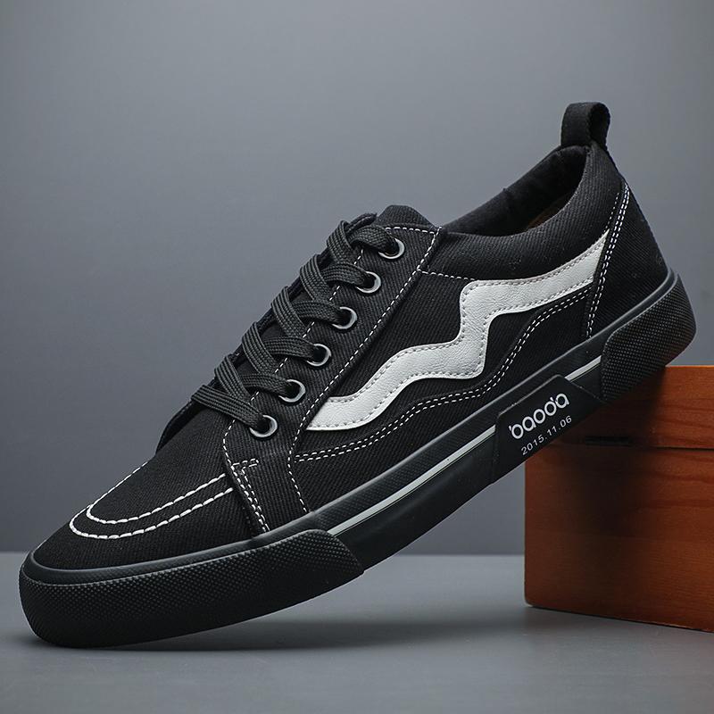 

Модная мужская парусиновая обувь на шнуровке, повседневные кроссовки, модная плоская дышащая удобная новая горячая распродажа, вулканизированная обувь высокого качества BM-020 44