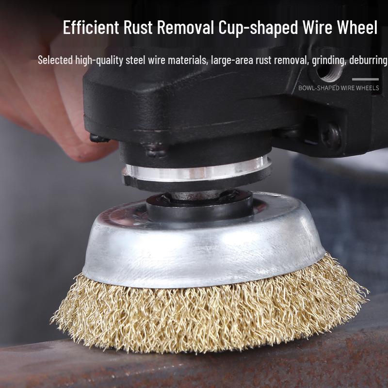 Rust Removal Steel Wire Brush Head for Angle Grinder