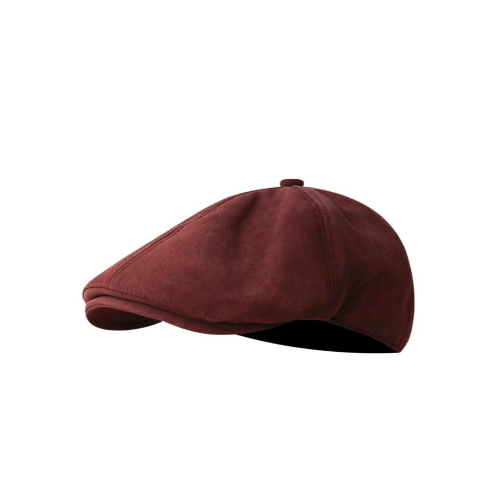 Retro Forward Hat Imitation Suede Timeless Ivy Cap Casual Beret Autumn Winter Wear